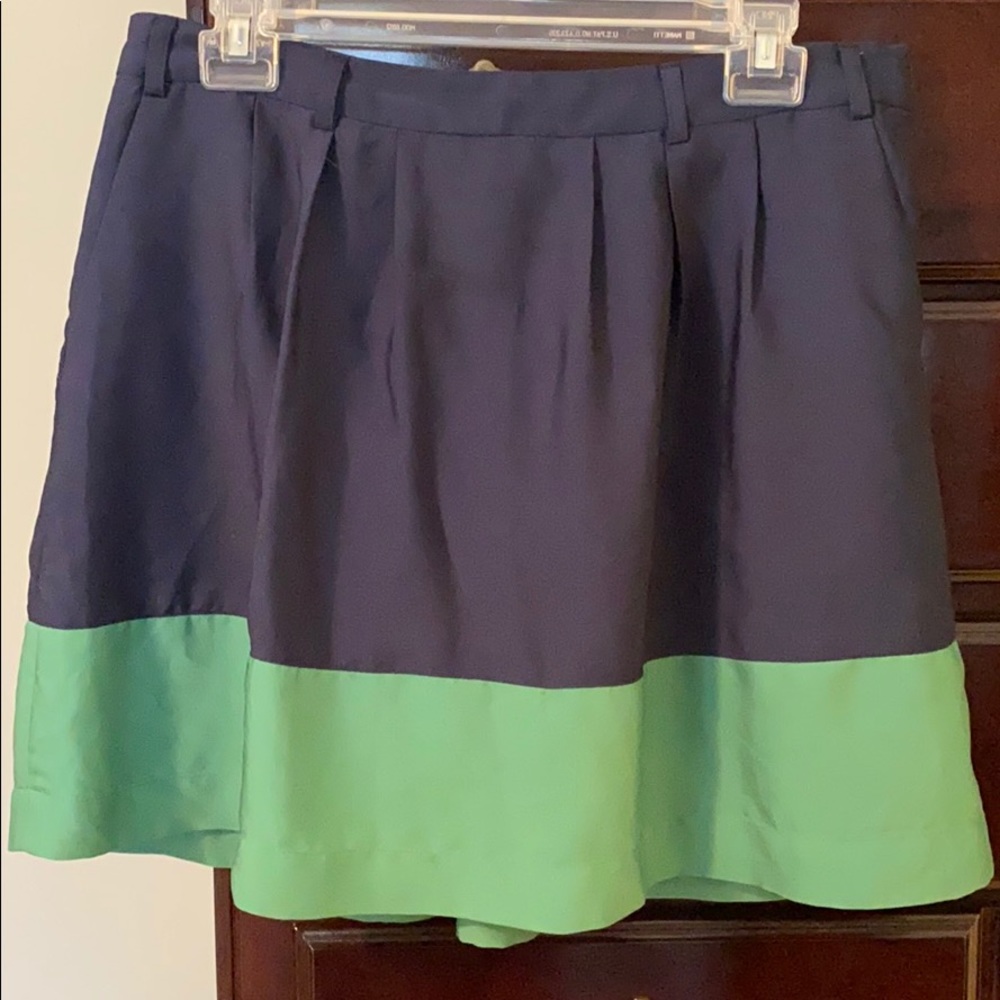 Lined Block Color Skirt